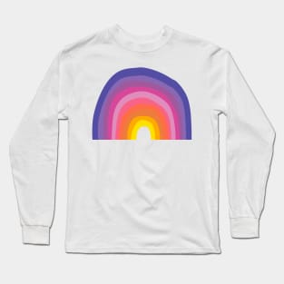 Bright Whimsical Rainbow Long Sleeve T-Shirt